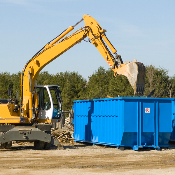 are there any restrictions on where a residential dumpster can be placed in Clifton Kansas